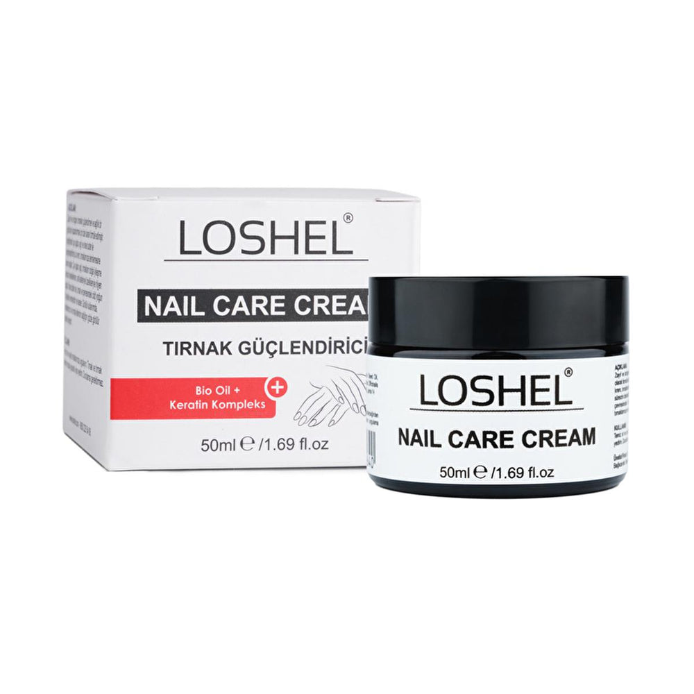 Loshel Nail & Cuticle Care Cream - Strengthens & Moisturizes Nails with Shea Butter & Keratin - view 2