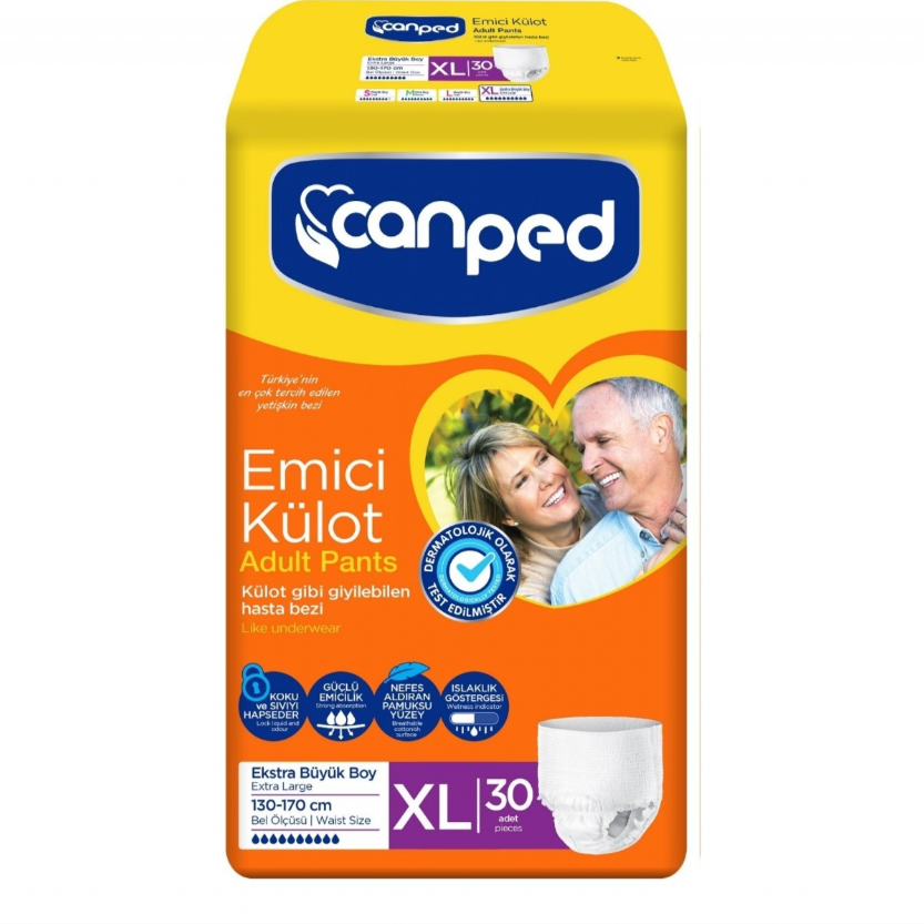 Canped Extra Large Absorbent Underwear for Comfort 30 Count