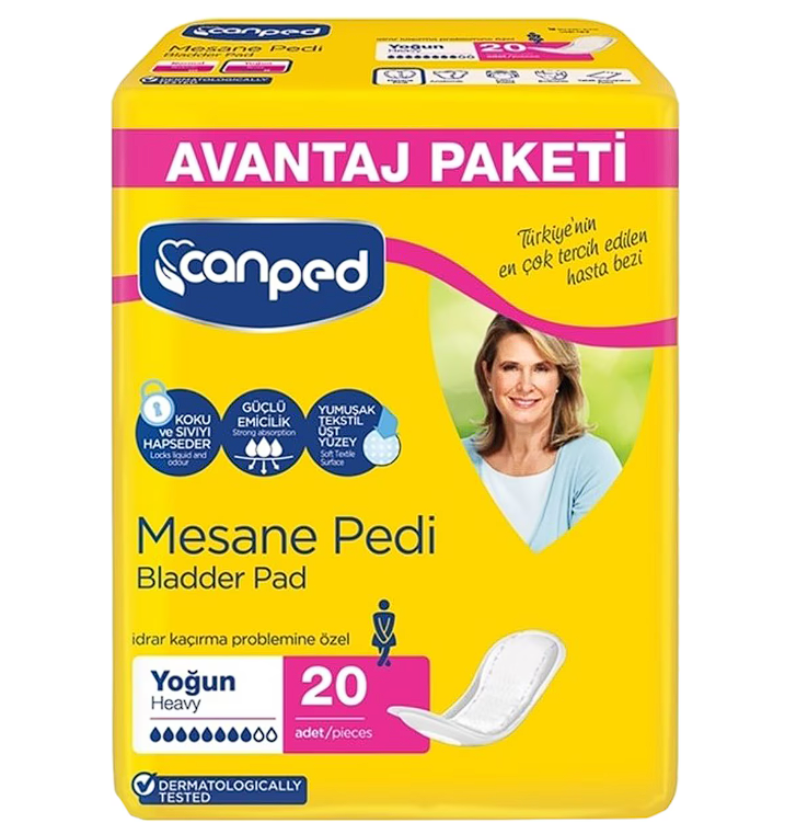 Canped Bladder Pad Intensive Large for Leakage Protection 20 Count