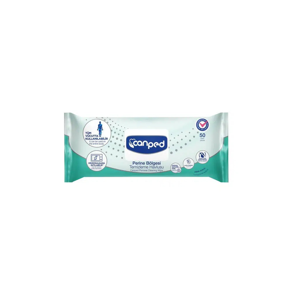 Canped Perineal Cleansing Wipes for Sensitive Care 50 Count
