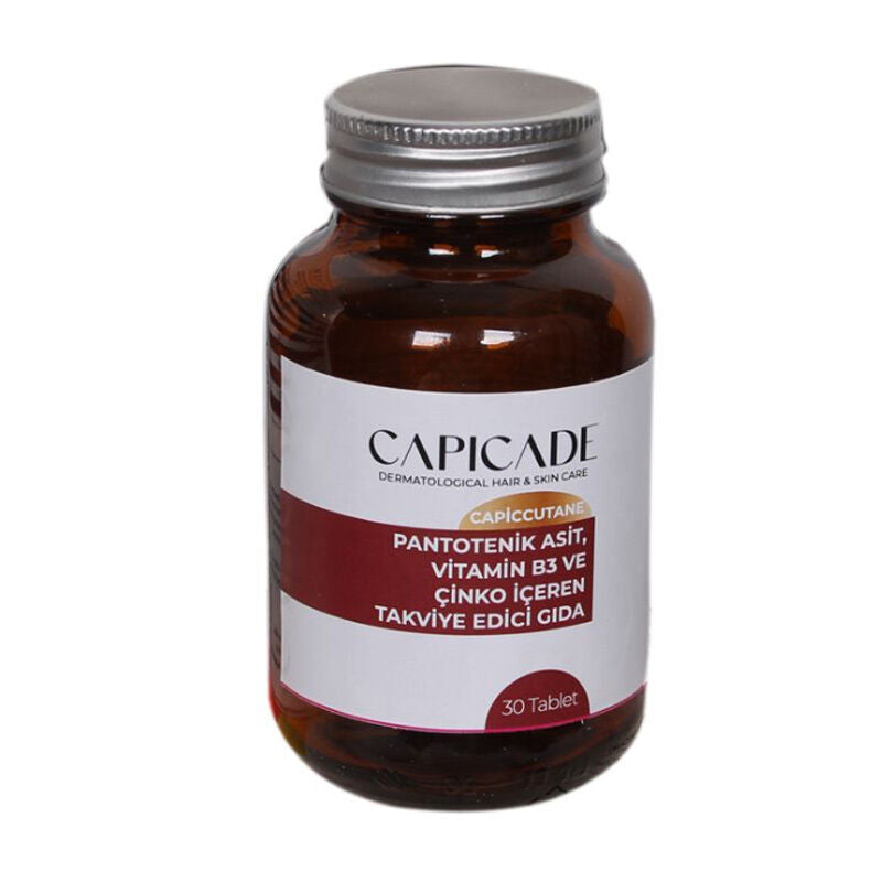 Capicade Capiccutane Pantothenic Acid Supplement with Zinc 30 Tablets