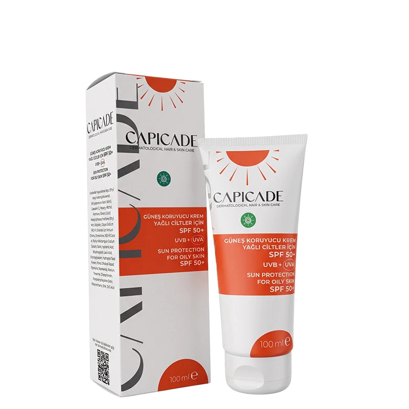 Capicade Oil-Control Sunscreen Cream SPF 50+ for Oily Skin, 100 ml