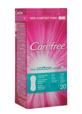 Carefree Cotton Fresh Pantyliners for Daily Comfort 20 Count