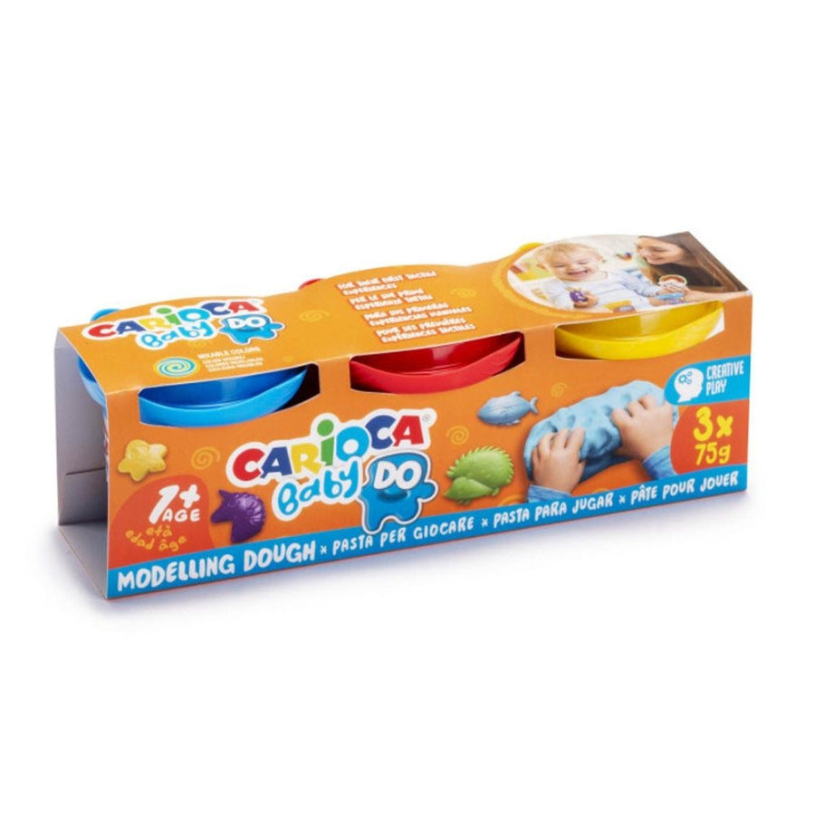 Carioca Baby Modeling Dough 3 Colors for Early Sensory Play 75g