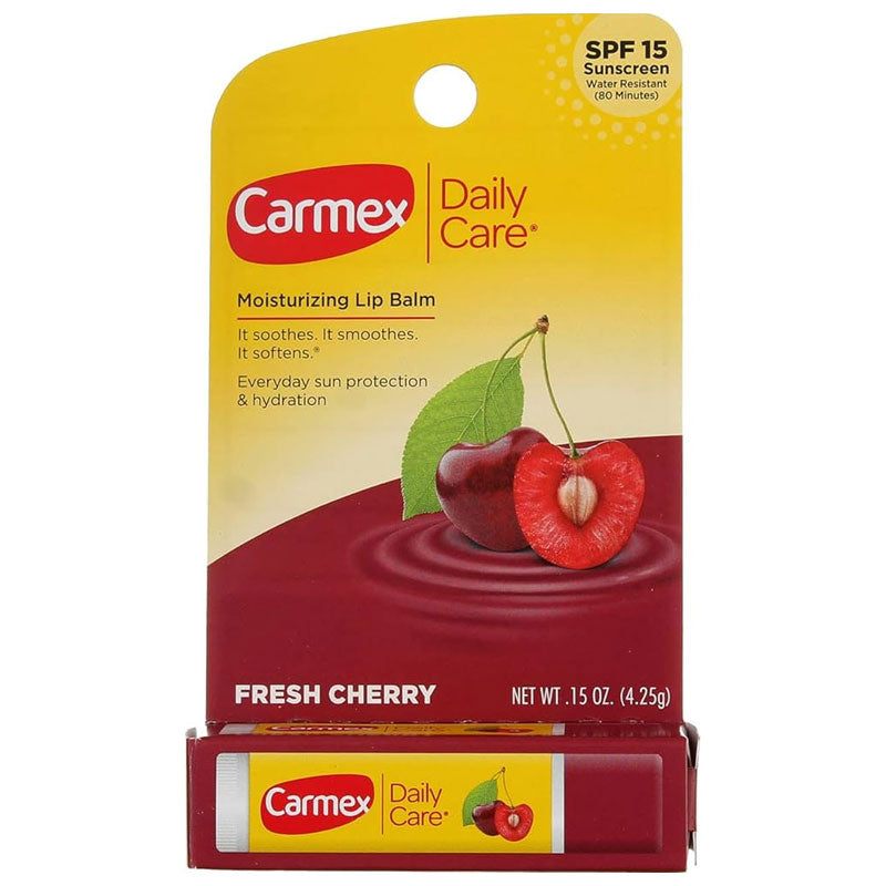 Carmex Fresh Cherry Lip Balm SPF 15 Smoothing Care 4.25g