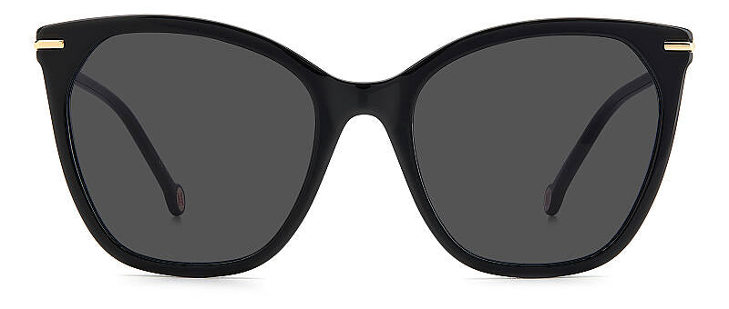 Carolina Herrera HER 0091/S Black Square Women's Sunglasses