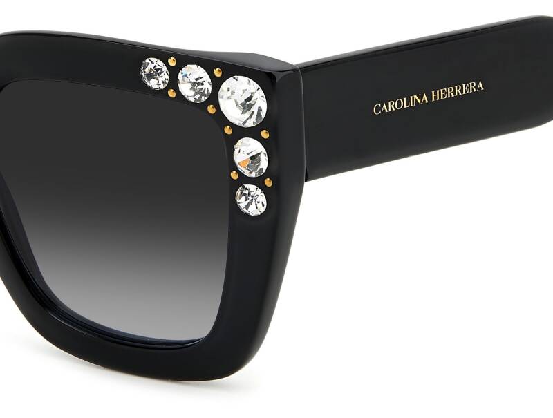 Carolina Herrera HER 0130/S Women's Sunglasses Black 52mm