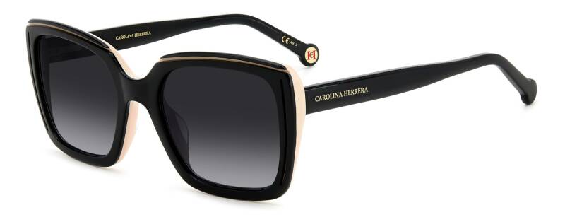 Carolina Herrera HER 0143/G/S Women's Sunglasses Black Gold 53mm