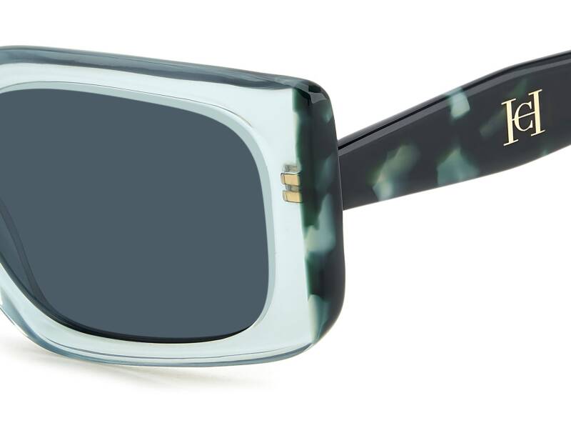 Carolina Herrera HER 0182/S Black Square Women's Sunglasses 53mm