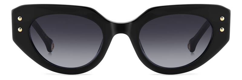 Carolina Herrera Women's Square Sunglasses - Black & Gold 50mm