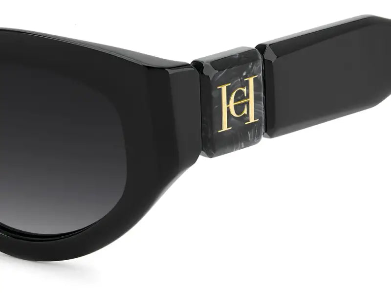 Carolina Herrera Her 0370/S Black Square Women Sunglasses 52mm
