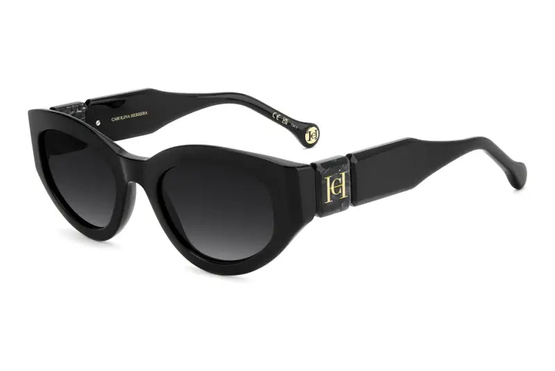 Carolina Herrera Her 0370/S Black Square Women Sunglasses 52mm
