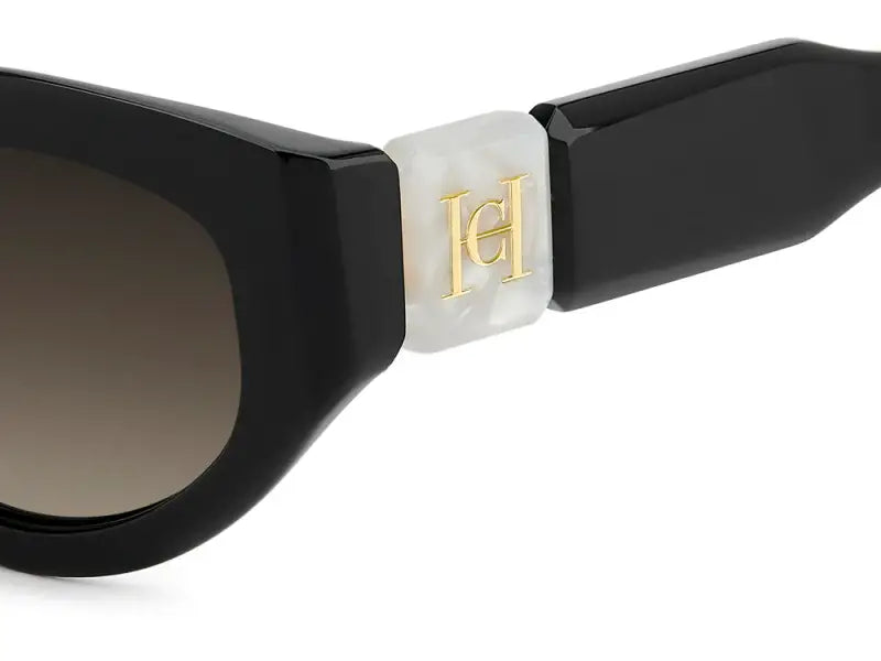 Carolina Herrera Her 0370/S Black Square Women Sunglasses 52mm