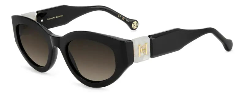 Carolina Herrera Her 0370/S Black Square Women Sunglasses 52mm