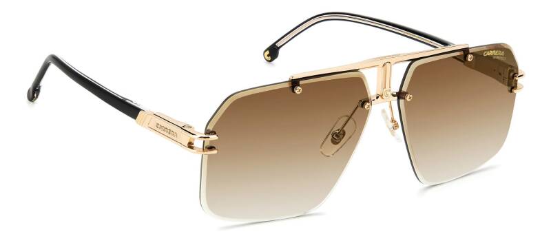 Carrera 1054/S Black Brown Green Rectangular Men's Sunglasses