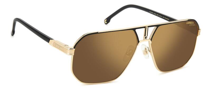 Carrera 1062/S Gold Aviator Sunglasses with Polarized Lenses