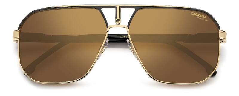 Carrera 1062/S Gold Aviator Sunglasses with Polarized Lenses