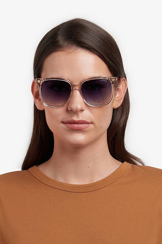 Carrera 3002/S Women's Square Sunglasses - Black/Grey 55mm
