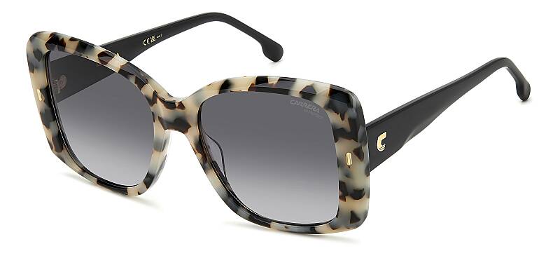 Carrera 3030/S Square Women's Sunglasses Black/Gold 56mm
