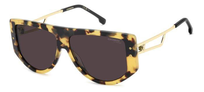 Carrera 3099/S Women's Square Sunglasses with Gold Accents 59mm