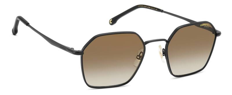 Carrera 334/S Black Brown Green Rectangular Men's Sunglasses