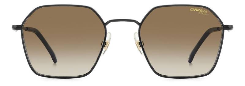 Carrera 334/S Black Brown Green Rectangular Men's Sunglasses