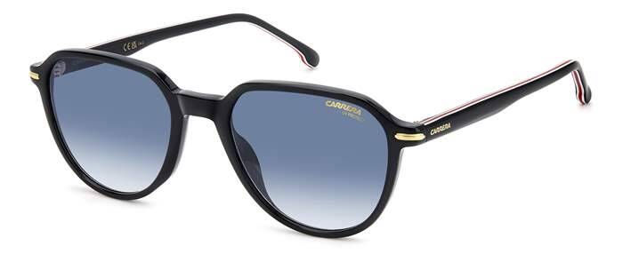 Carrera 342/S Men's Classic Square Sunglasses Black Gold 53mm