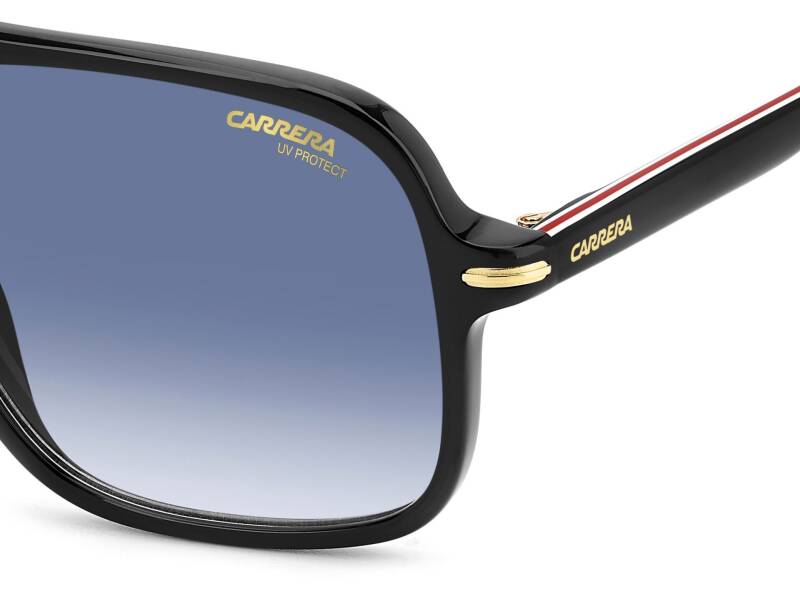 Carrera 350/S Blue Lens Men's Square Sunglasses 58mm