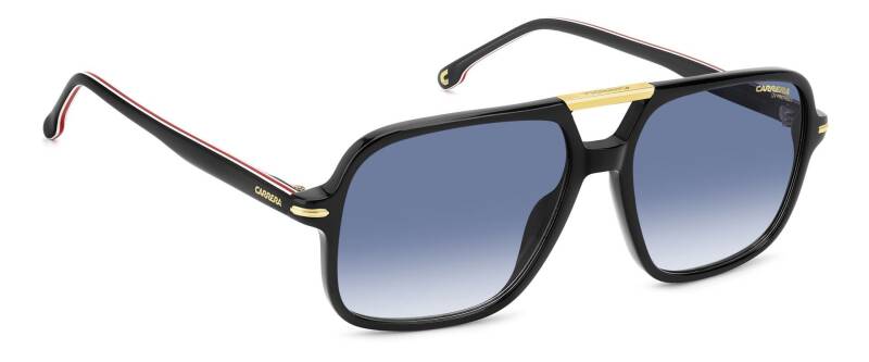 Carrera 350/S Blue Lens Men's Square Sunglasses 58mm
