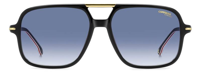Carrera 350/S Blue Lens Men's Square Sunglasses 58mm