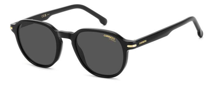Carrera 376/S Classic Black Square Men's Sunglasses 50mm