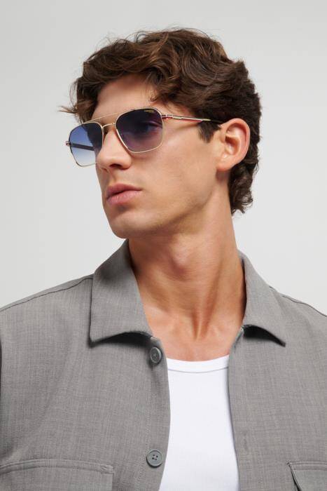 Carrera 379/S Men's Aviator Sunglasses with Silver Frame 57mm