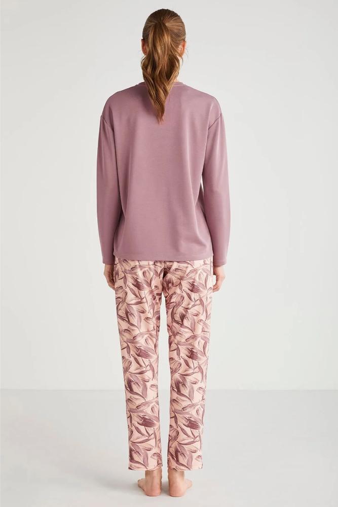 Catherine's 2626 Women's Pajama Set in Dusty Rose