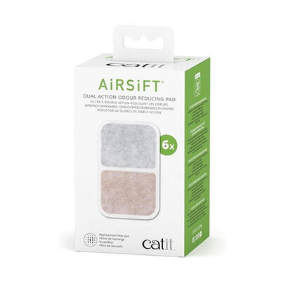 Catit Airsift Dual Action Odor Reducing Filters 6 Pack