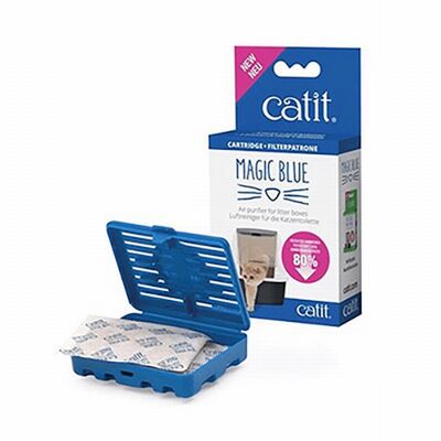Catit Magic Blue Litter Box Odor Filter Refills 2-Pack