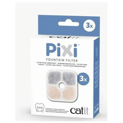 Catit Pixi Replacement Water Fountain Filter Cartridges 3-Pack