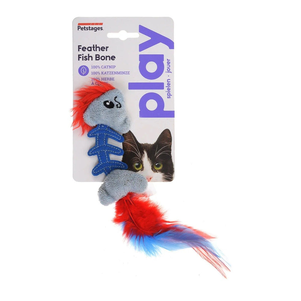 Petstages Catstages Fish Bone Crinkle Catnip Toy 2-Pack