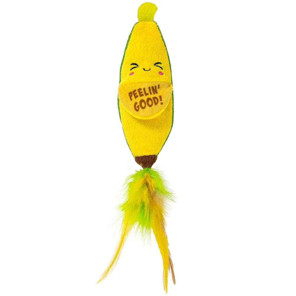 Petstages Peelin' Good Interactive Catnip Banana Toy