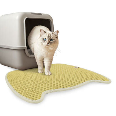 Cattie Beige Functional Litter Trapper Cat Mat 50 x 50 cm