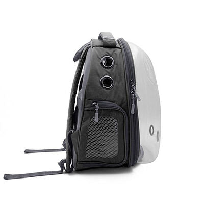 Cattie Grey Transparent Astronaut Cat Carrier Backpack 40cm