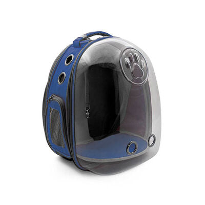 Cattie Navy Mesh Astronaut Pet Carrier Backpack 25x60x40 cm