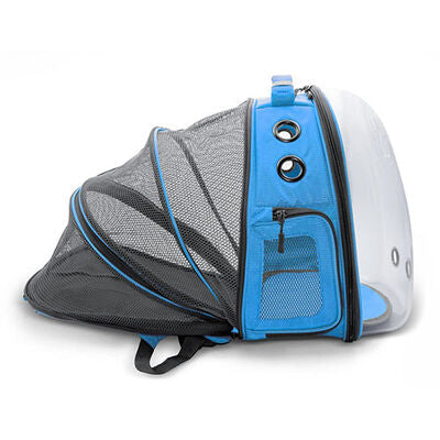 Cattie Blue Mesh Astronaut Cat Carrier Backpack 25x60x40 cm