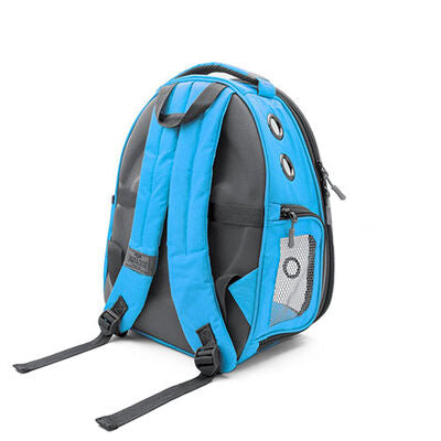 Cattie Blue Transparent Astronaut Cat Carrier Backpack 40cm