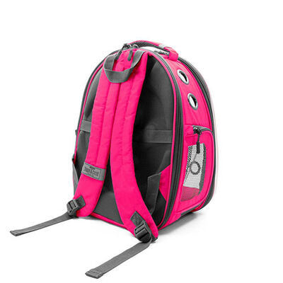 Cattie Pink Mesh Astronaut Cat Carrier Backpack 25x60x40 cm