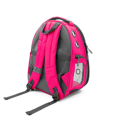 Cattie Pink Transparent Astronaut Cat Backpack Carrier 25x30x40 cm
