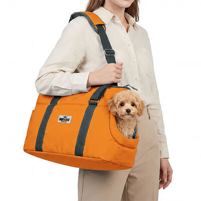 Cattie Orange Bungalow Pet Carrier for Cats 25x50x30 cm