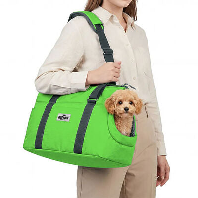 Cattie Green Bungalow Pet Carrier for Safe Travel 25x50x30 cm
