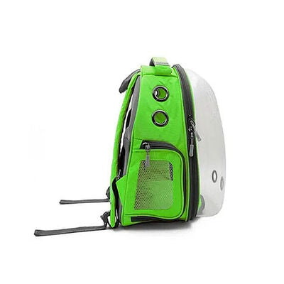 Cattie Green Transparent Astronaut Cat Carrier Backpack 30x40cm