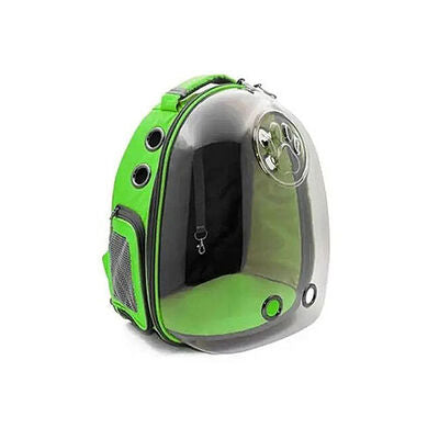 Cattie Green Transparent Astronaut Cat Carrier Backpack 30x40cm