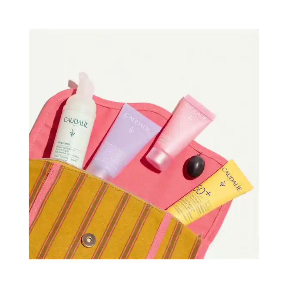 Caudalie Summer Pouch Travel Skincare Set 4 Pieces